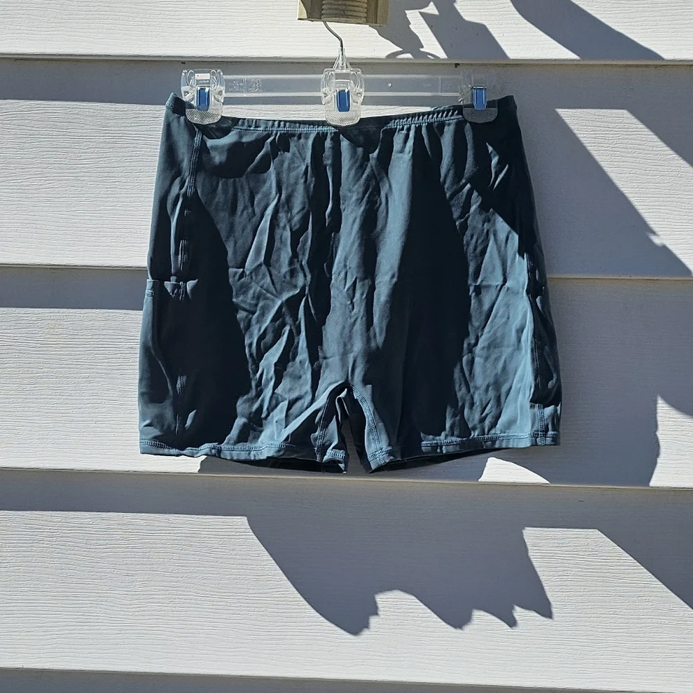 Teal Utility Pocket Apron Dress - Picture 4 of 6